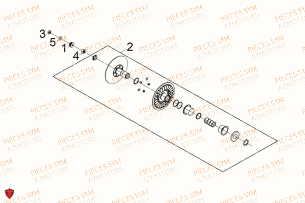 Poulie Receptrice SYM Pièces MAXSYM TL 500 - TL47W1-EU (2019)