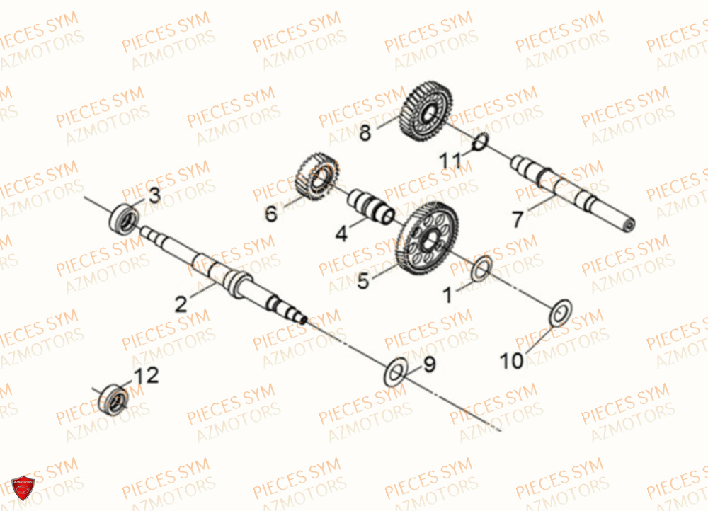 Transmission SYM Pièces MAXSYM TL 500 - TL47W1-EU (2019)