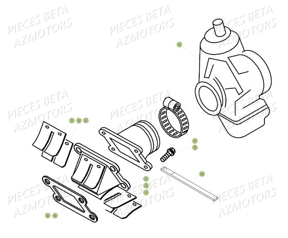 Carburateur BETA Pièces BETA MINI TRIAL 50 LC - (2015)