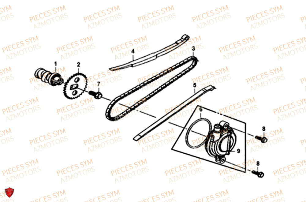 Distribution SYM Pièces MIO 50I E4 - FS05W1-EU (2019-2020)