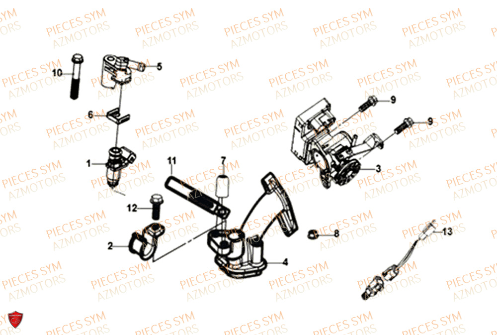 Injection SYM Pièces MIO 50I E4 - FS05W1-EU (2019-2020)