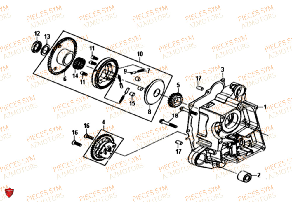 Pompe A Huile SYM Pièces MIO 50I E4 - FS05W1-EU (2019-2020)