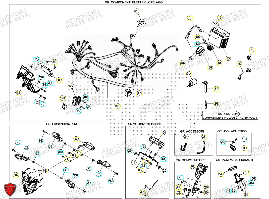 INSTALLATION ELECTRIQUE BETA MOTARD 125 4T R 2024