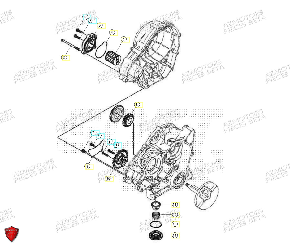 Pompe Et Filtre A Huile BETA Pièces BETA MOTARD RR 125 4T R 2024