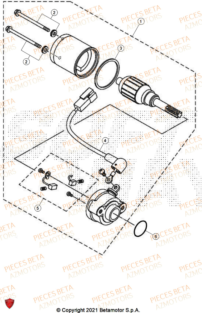 Demarreur BETA Pièces BETA MOTARD RR 125 4T R 2025