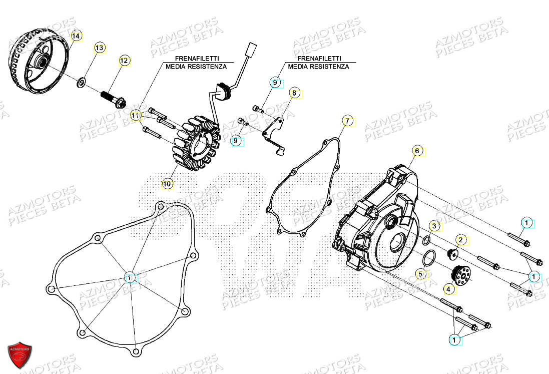 Allumage BETA Pièces BETA MOTARD RR 125 4T T 2024