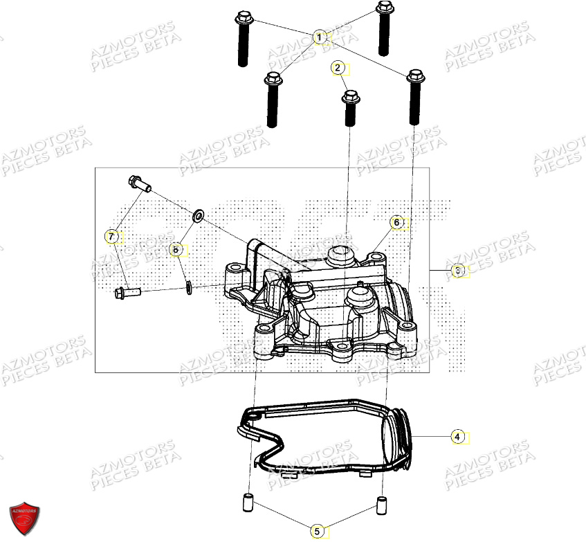 Couvercle Culasse BETA Pièces BETA MOTARD RR 125 4T T 2024