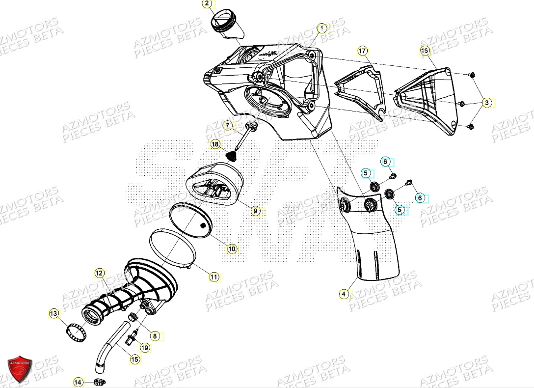 FILTRE A AIR BETA MOTARD 125 4T T 2024