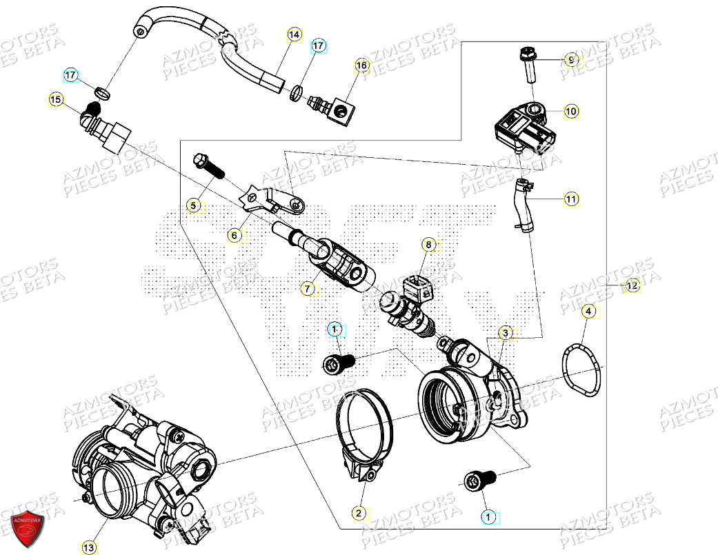 Injection BETA Pièces BETA MOTARD RR 125 4T T 2024