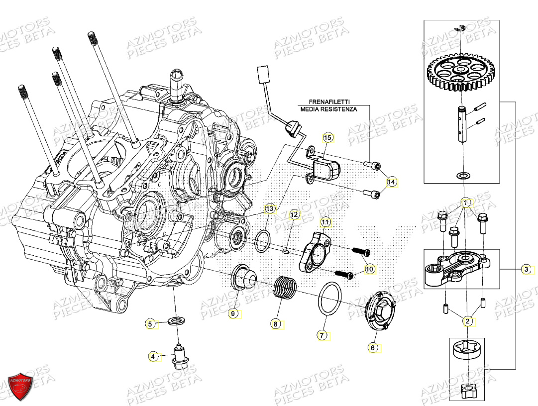 Pompe A Huile BETA Pièces BETA MOTARD RR 125 4T T 2024