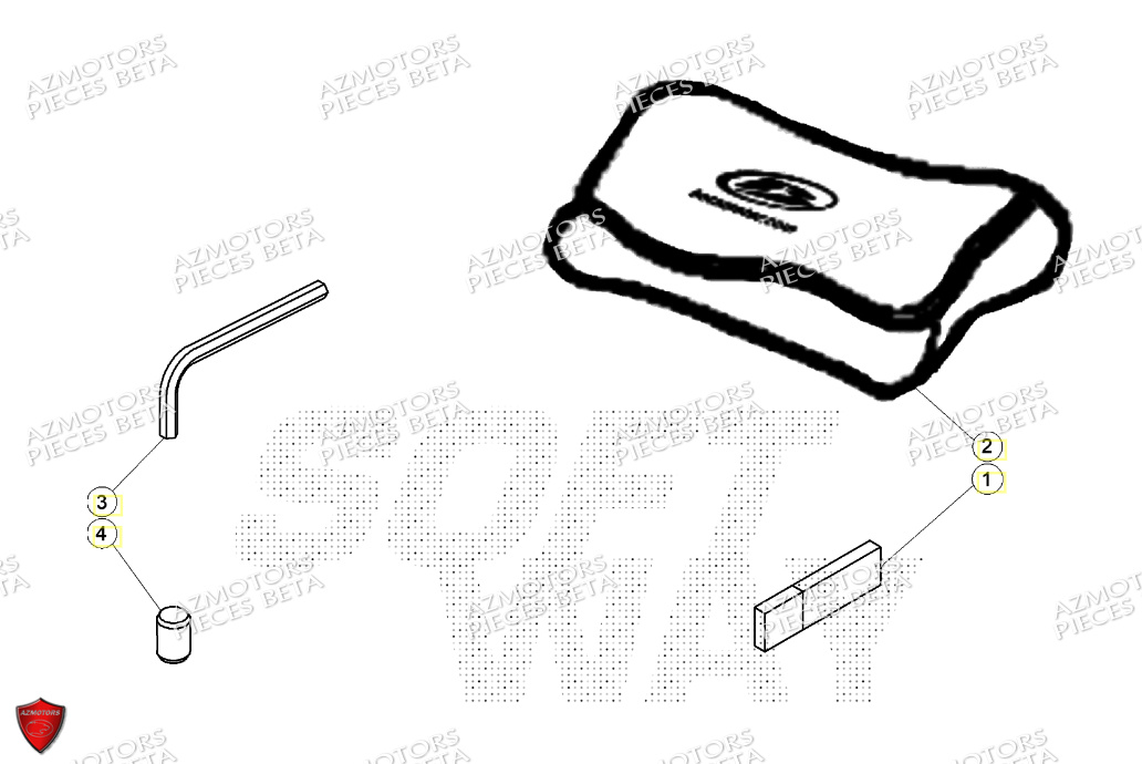 TROUSSE A OUTILS BETA MOTARD 125 4T T 2024