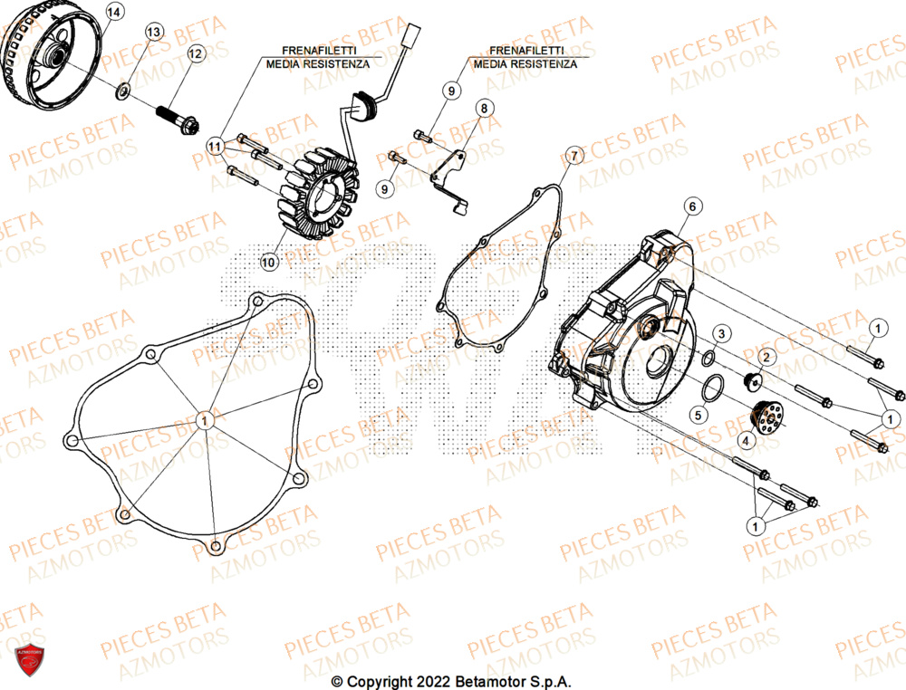 Allumage BETA Pièces BETA MOTARD RR 125 4T T 2025