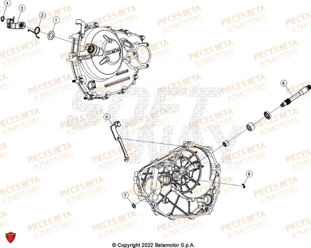 Levier Embrayage BETA Pièces BETA MOTARD RR 125 4T T 2025