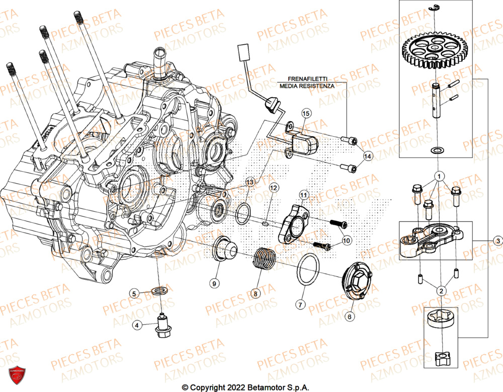 Pompe A Huile BETA Pièces BETA MOTARD RR 125 4T T 2025