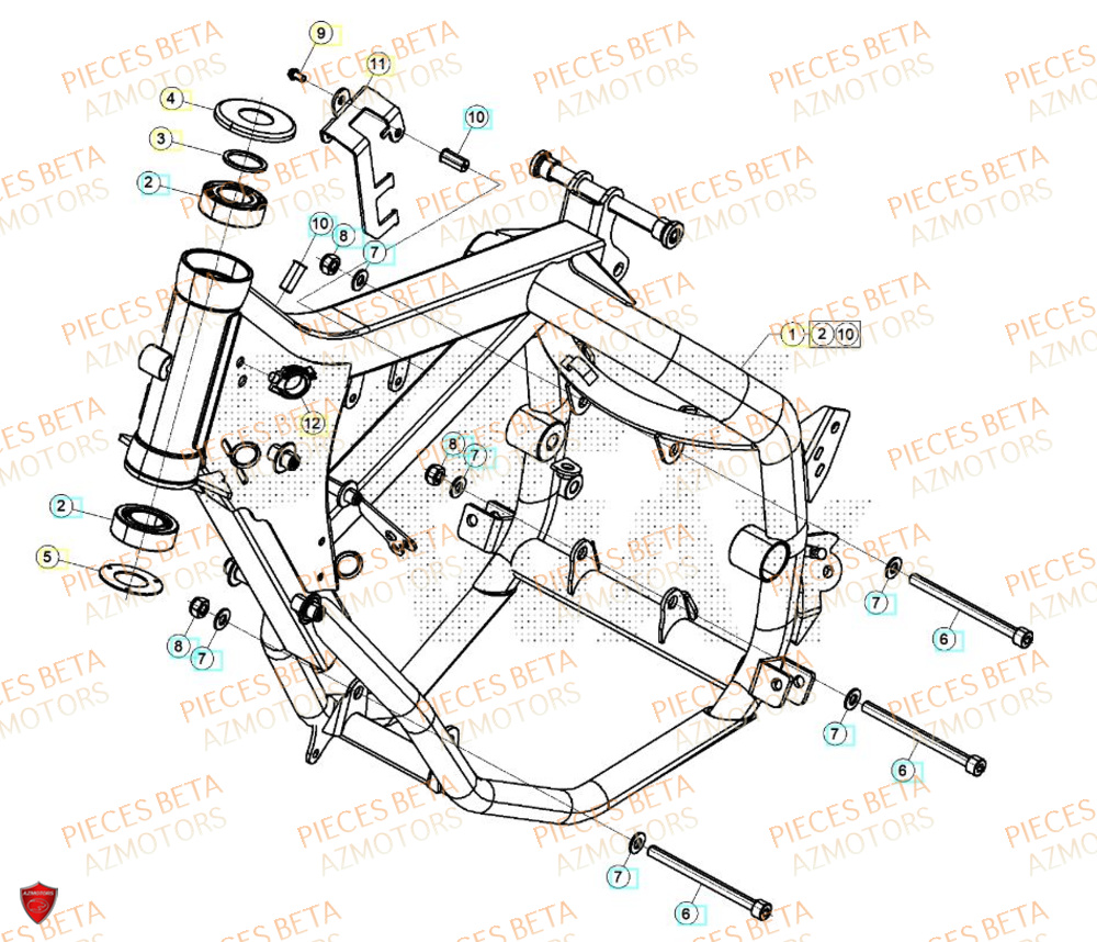 Chassis BETA BETA Motard SPORT 2T 50 LS 2024
