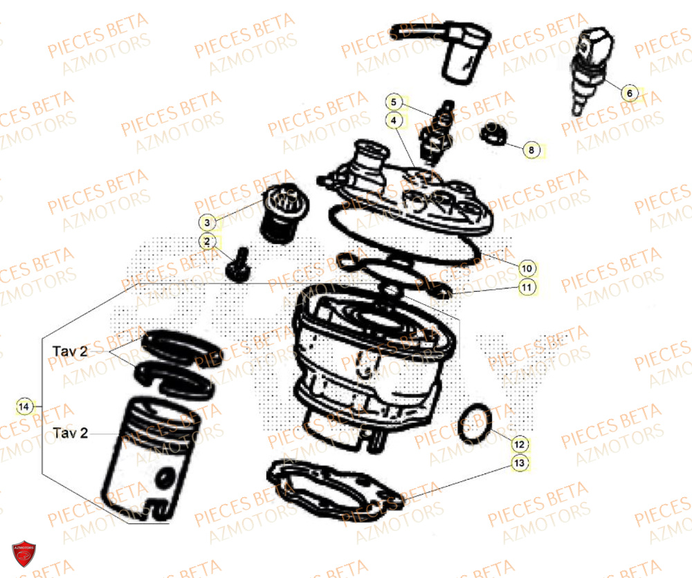 Cylindre BETA BETA Motard SPORT 2T 50 LS 2024
