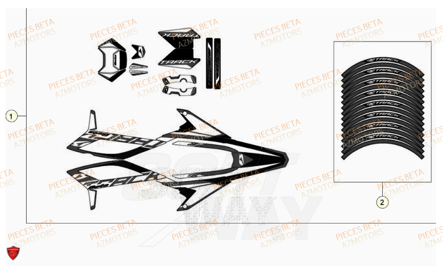 AUTOCOLLANTS BETA MOTARD TRACK 50 23