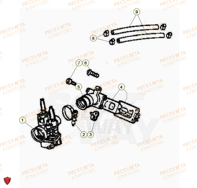 Carburateur BETA BETA Motard TRACK 2T 50 2023