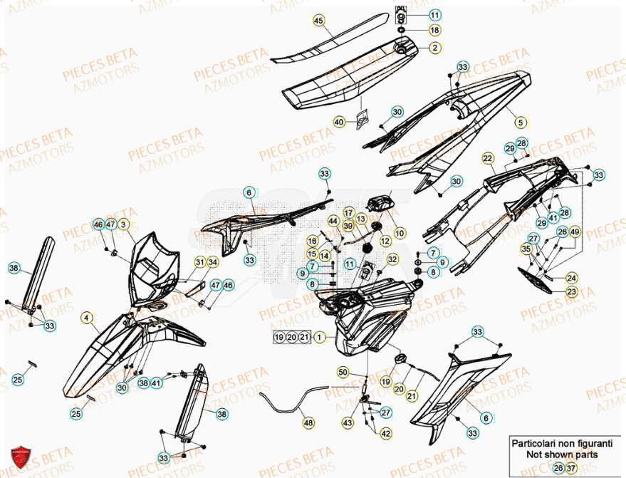 CARENAGES BETA MOTARD TRACK 50 23