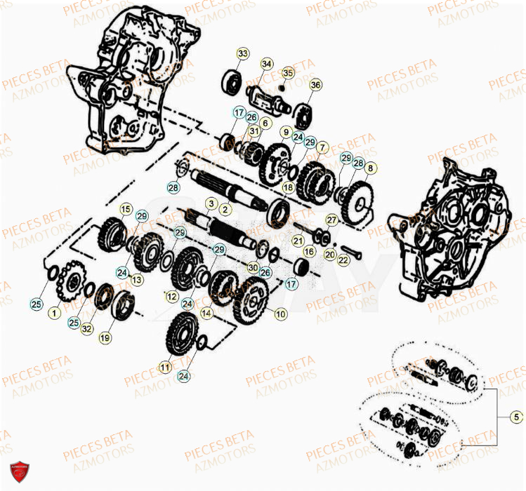 Transmission BETA BETA Motard TRACK 2T 50 2023