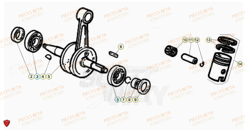 Vilebrequin BETA BETA Motard TRACK 2T 50 2023