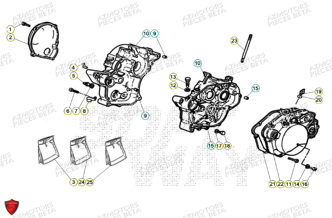 CARTER BETA MOTARD TRACK BLUE 24