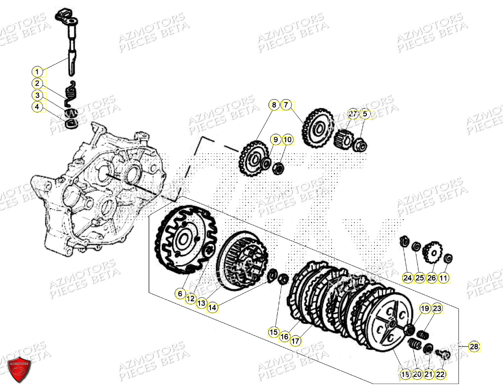 Embrayage BETA BETA Motard TRACK BLUE 2T 50 2024
