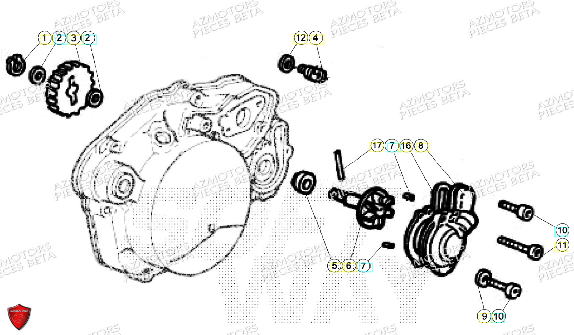 Pompe A Eau BETA BETA Motard TRACK BLUE 2T 50 2024
