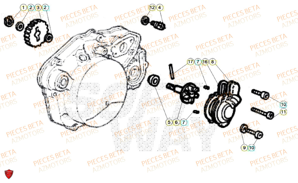 Pompe A Eau BETA BETA Motard X GREY 2T 50 2024
