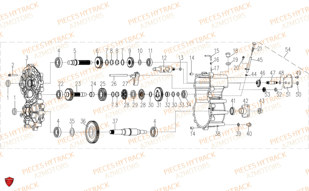 BOITE DE VITESSES 4X4 HYTRACK MP4 8