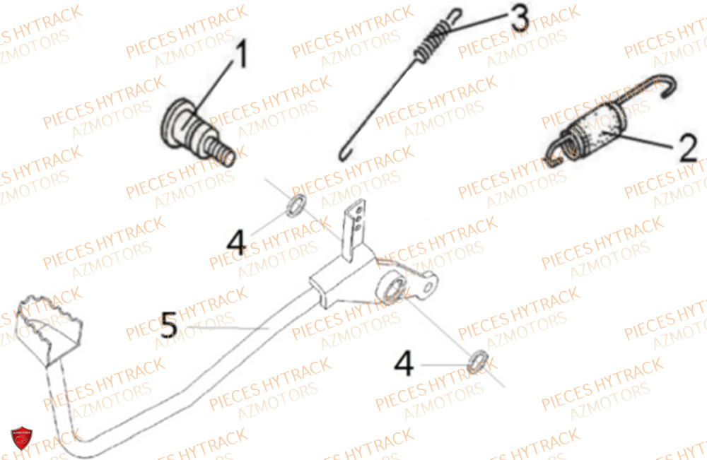 PEDALE DE FREIN HYTRACK MP4 8