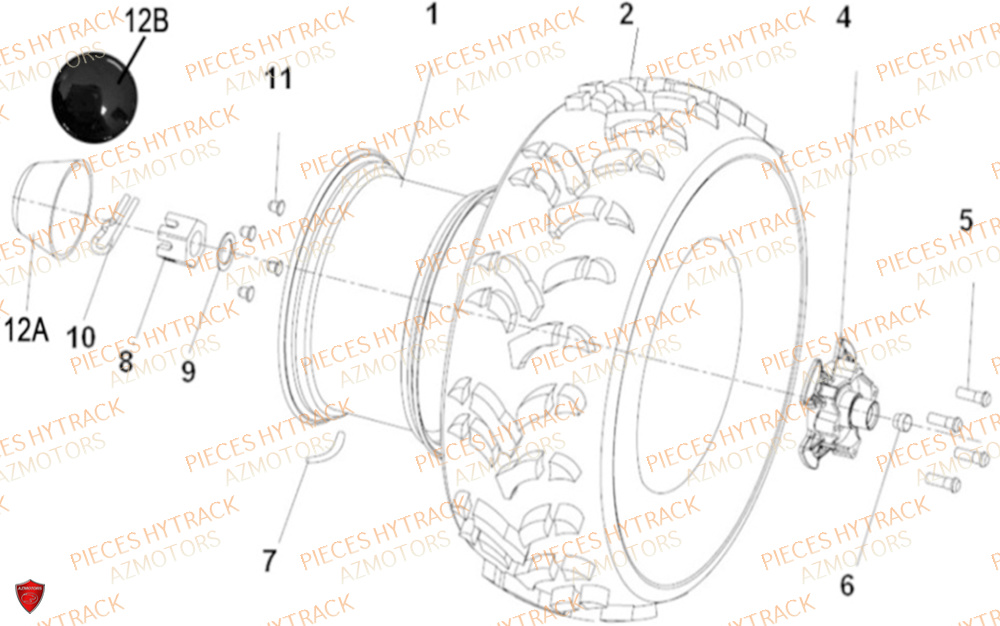 ROUES AVANT HYTRACK MP4 8