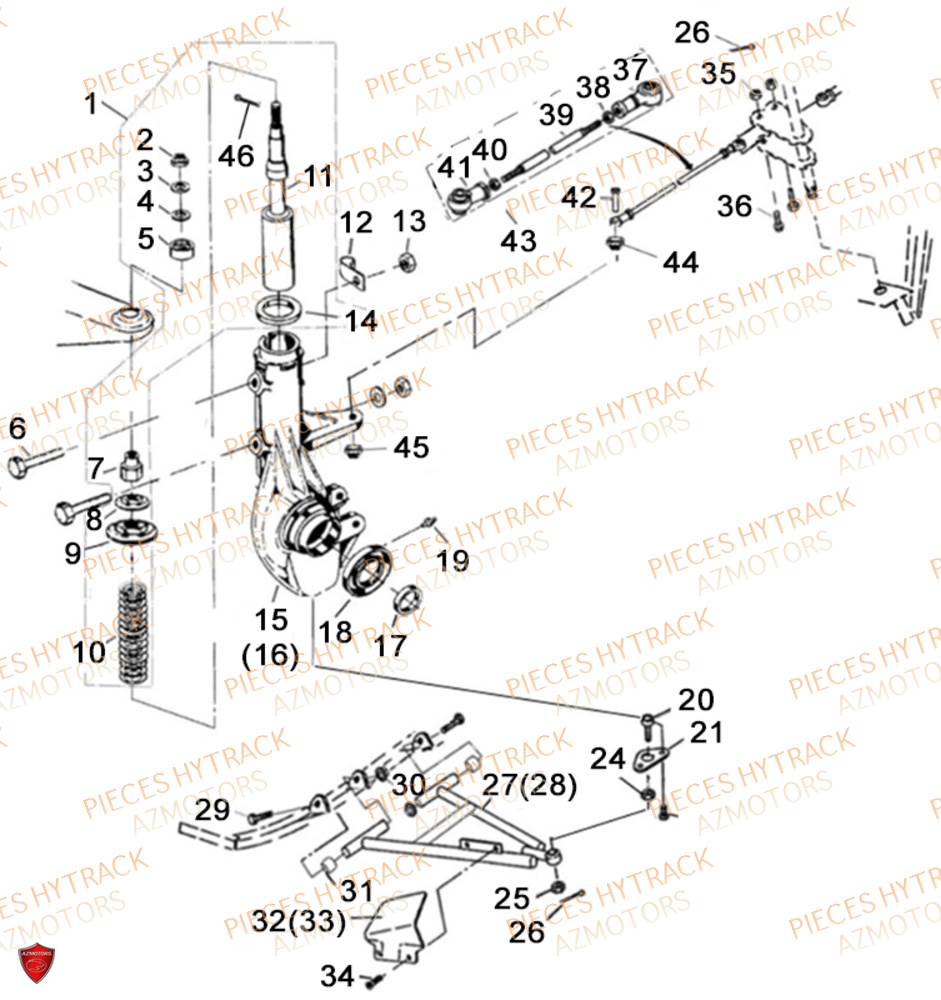 SUSPENSIONS AVANT HYTRACK MP4 8