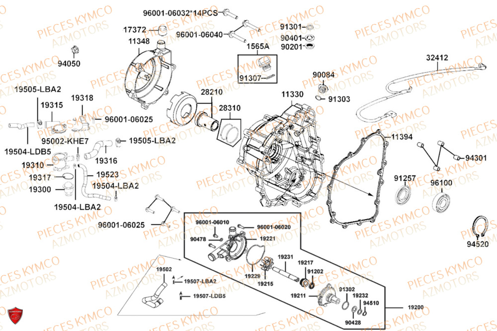 CARTER DROIT KYMCO MXU 550I IRS 4T T3B