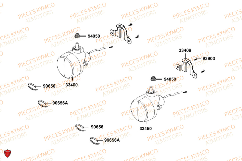 CLIGNOTANTS KYMCO MXU 550I IRS 4T T3B