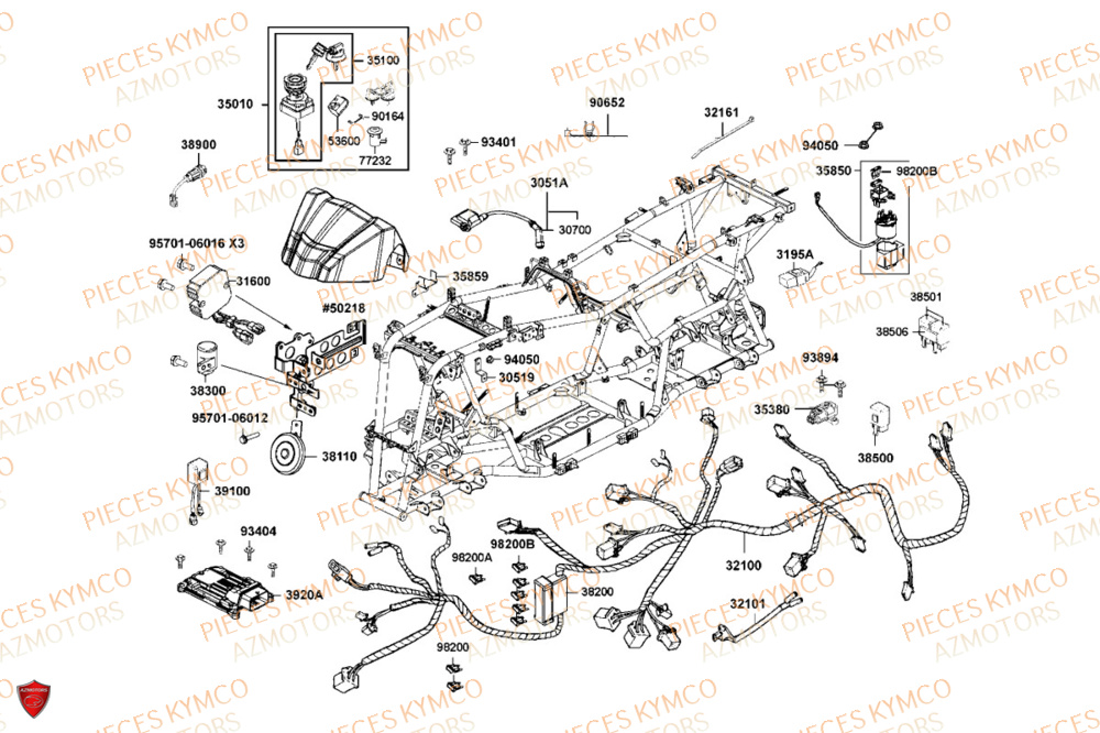 Equipement Electrique KYMCO Pièces MXU 550i IRS 4T T3B (LEA0JG)