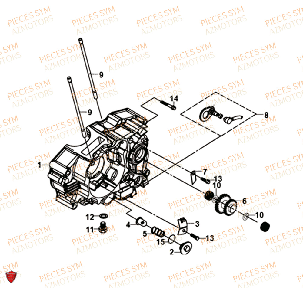 Carter Gauche SYM Pièces NH-T 125I - MG12B1-EU (2019)