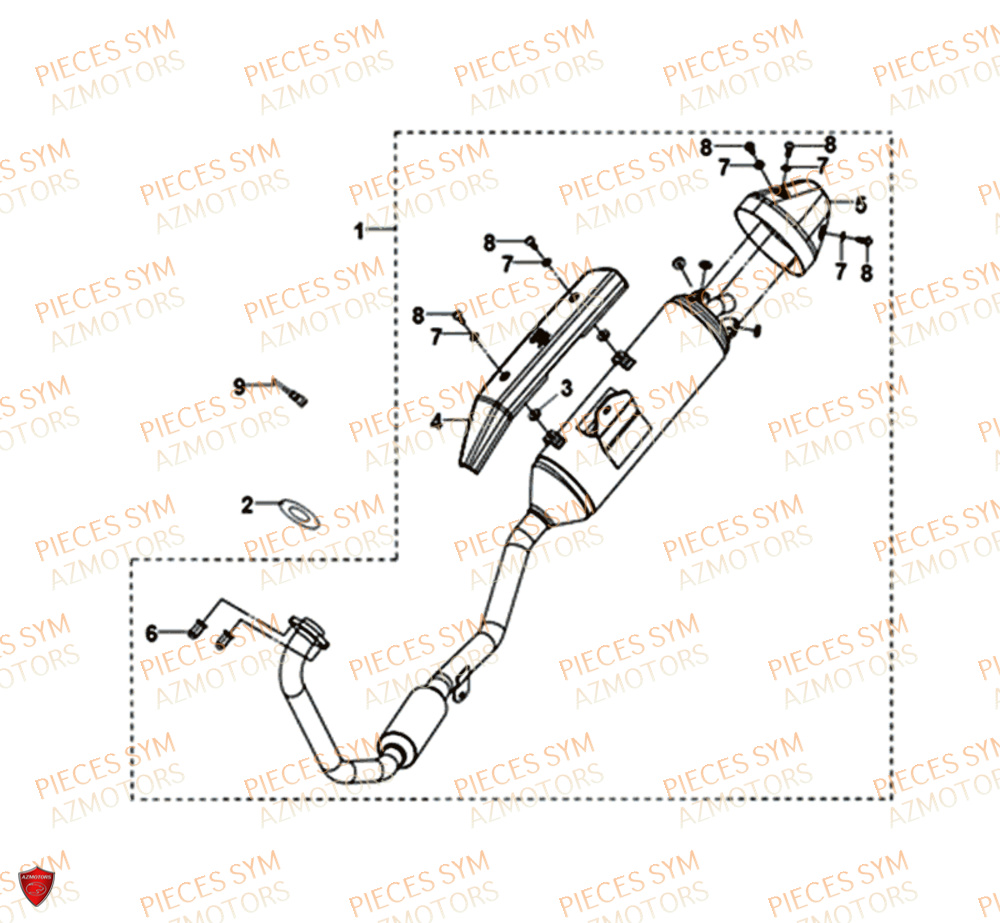 ECHAPPEMENT SYM NH T 125I