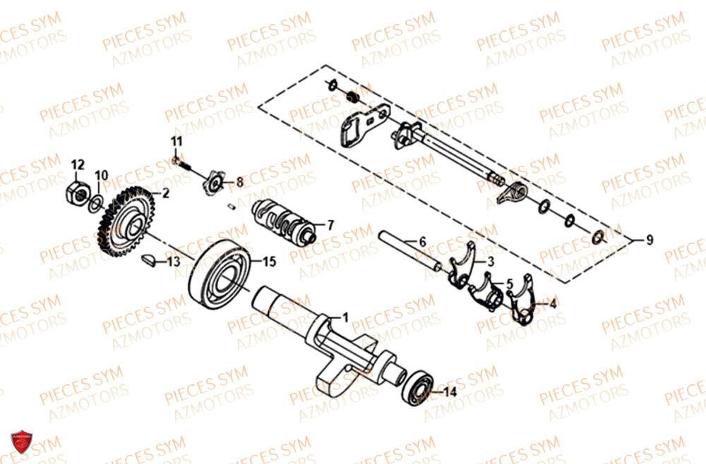 Equilibrage Fourchette SYM Pièces NH-T 125I - MG12B1-EU (2019)