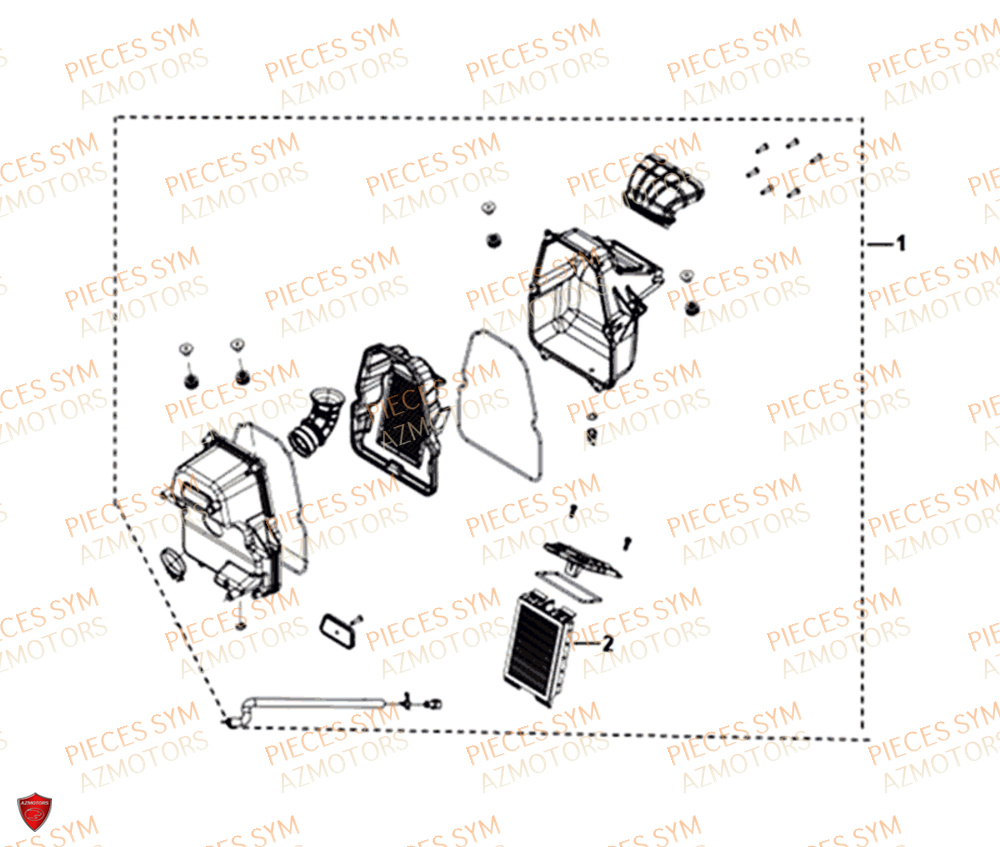 Filtre A Air SYM Pièces NH-T 125I - MG12B1-EU (2019)