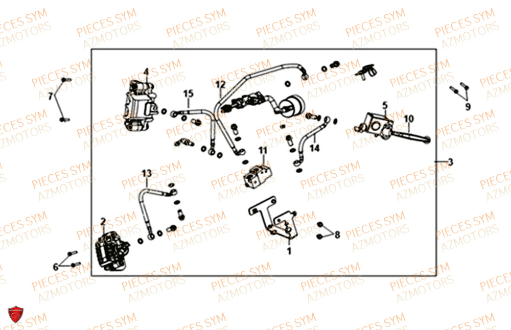 Freinage SYM Pièces NH-T 125I - MG12B1-EU (2019)