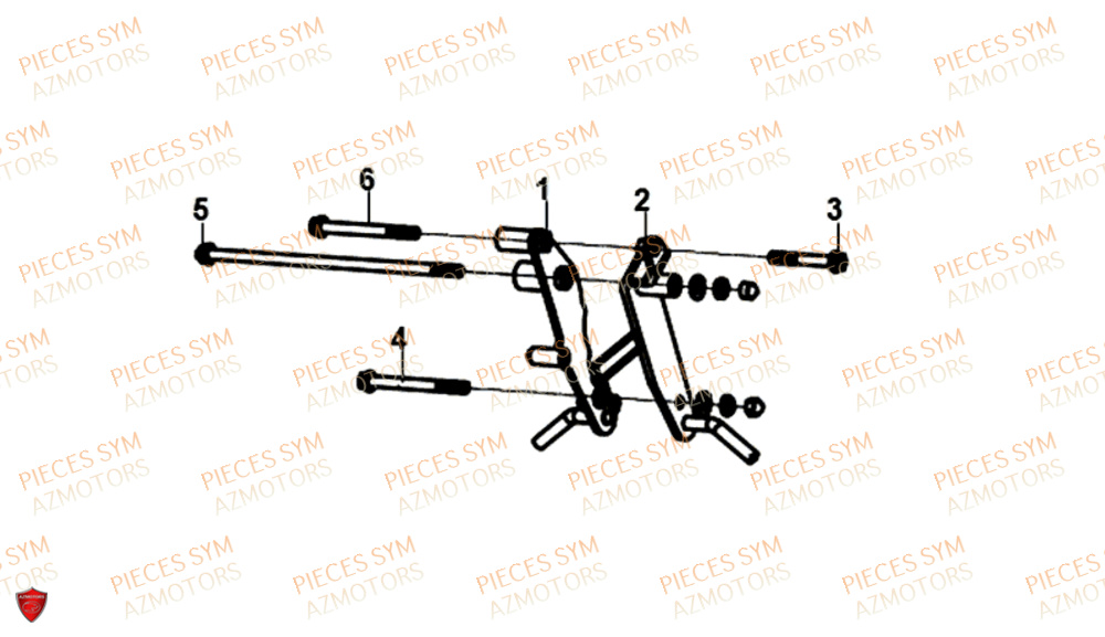 Plaque De Suspension SYM Pièces NH-T 125I - MG12B1-EU (2019)