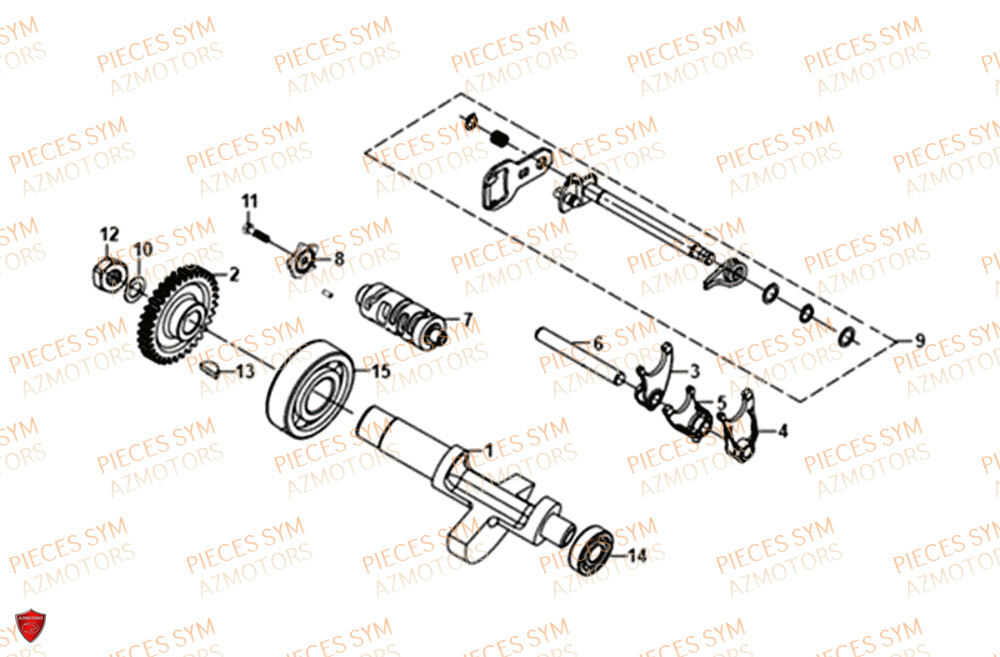 Equilibrage Fourchette SYM Pièces NH-X 125I - ME12B1-EU (2019)
