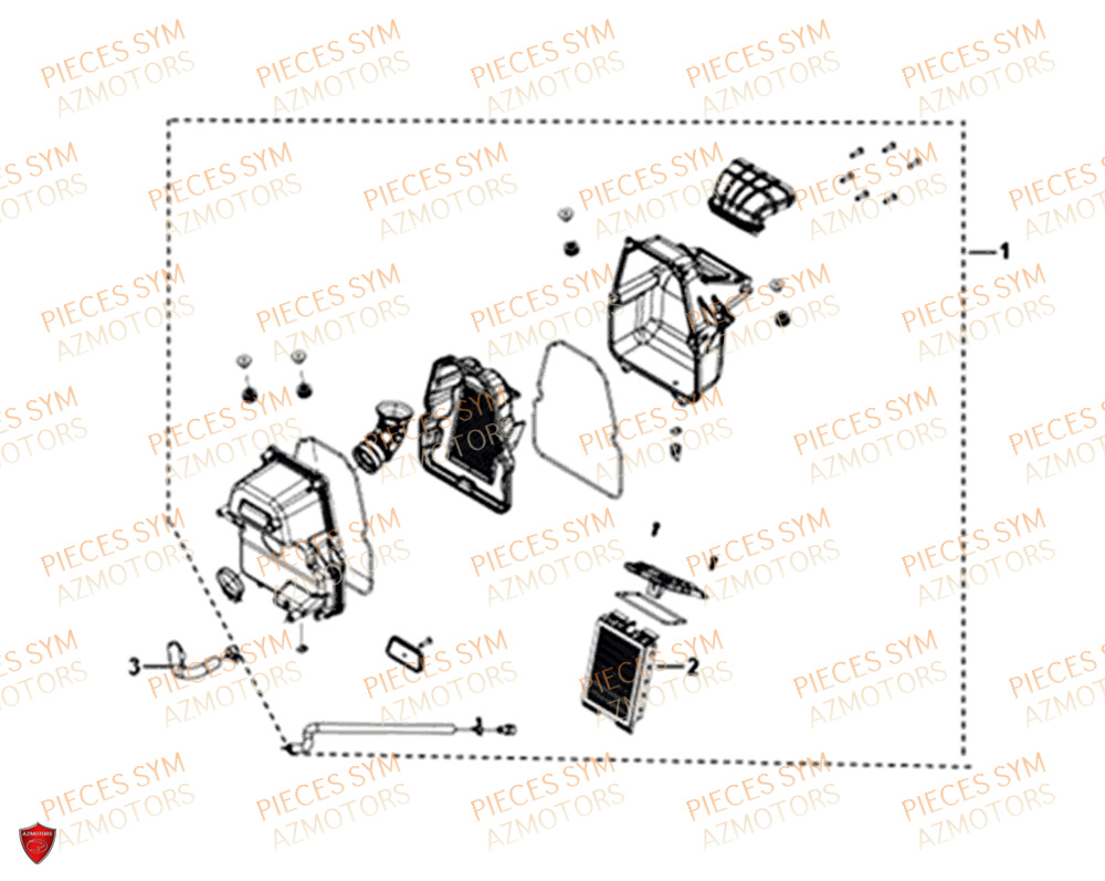 Filtre A Air SYM Pièces NH-X 125I - ME12B1-EU (2019)
