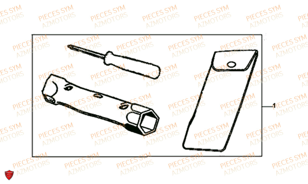 TROUSSE A OUTILS SYM NH X 125I