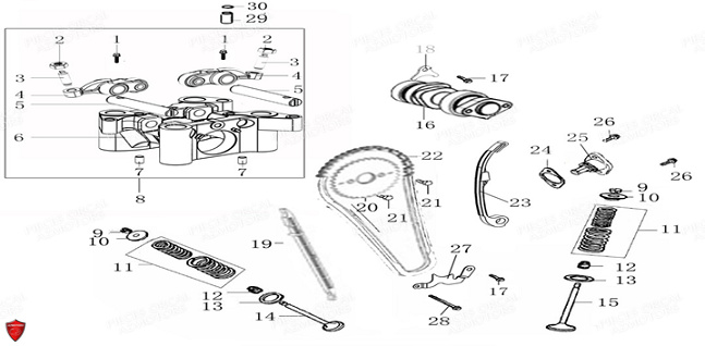 Distribution ORCAL Pièces Orcal NK01 125cc EURO 5