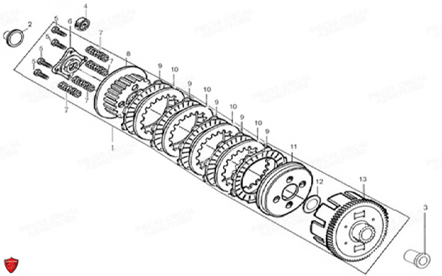 EMBRAYAGE ORCAL NK01 125 ORCAL EURO 5