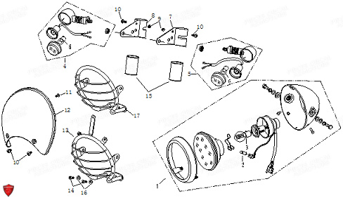 PHARE_AVANT_CLIGNOTANTS ORCAL Pièces Orcal NK1 125cc EURO 5