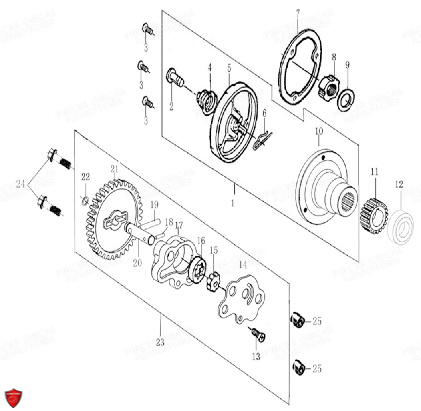 POMPE A HUILE ORCAL NK01 125 ORCAL EURO 5