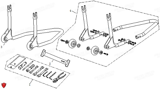 TROUSSE A OUTILS BEQUILLE ATELIER ORCAL NK01 125 ORCAL EURO 5